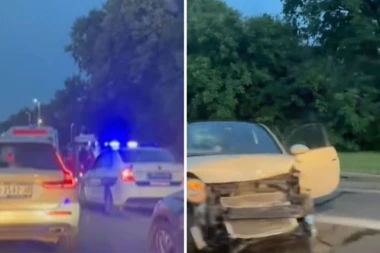 TEŽAK UDES KOD PUMPE ZMAJ! Delovi vozila rasuti po putu! (VIDEO)