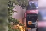 HOROR KOD VRNJAČKE BANJE! Zapalio se autobus PUN DECE (VIDEO)