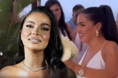 UDAJE SE TEODORA DŽEHVEROVIĆ?! Pevačica na svadbi uhvaćena na DELU, ne skida osmeh sa lica (FOTO)