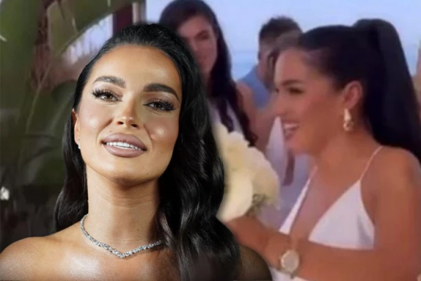 UDAJE SE TEODORA DŽEHVEROVIĆ?! Pevačica na svadbi uhvaćena na DELU, ne skida osmeh sa lica (FOTO)