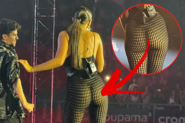 Aleksandra Prijović pokazala izvajanu zadnjicu na koncertu u Zadru