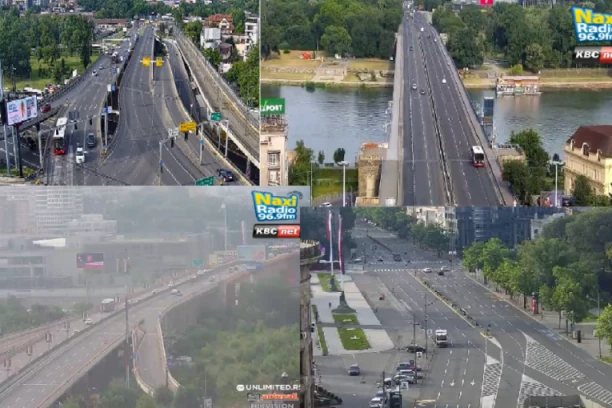SAOBRAĆAJ MAKSIMALNO RASTEREĆEN! Na Beogradskim ulicama nema nikoga! (FOTO)