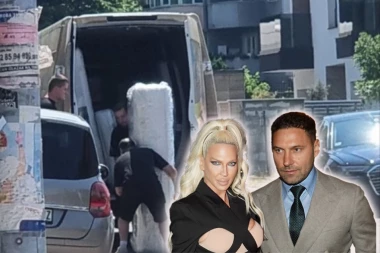 KOMBI ZA SELIDBE PARKIRAN ISPRED KARLEUŠINE VILE: Jelena pokušala da sakrije šta se IZA ČETIRI ZIDA dešava posle incidenta sa Duškom (FOTO)