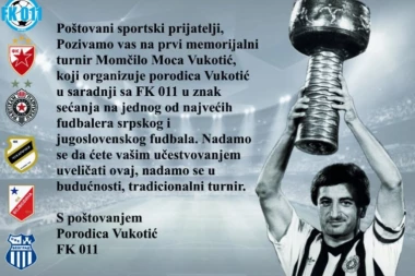 U ČAST LEGENDE PARTIZANA I JUGOSLOVENSKOG FUDBALA: Prvi memorijalni turnir "Momčilo Vukotić"! (VIDEO)