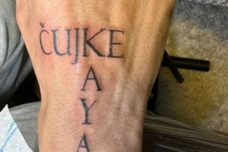 Kaja Ostojić tetovaža dečko Miloš Čujović