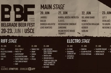 Objavljen kompletan spisak izvođača Belgrade Beer Festa, najavljene i ekskluzive – 21. izdanje popularnog festivala održaće se od 20. do 23. juna na Ušću
