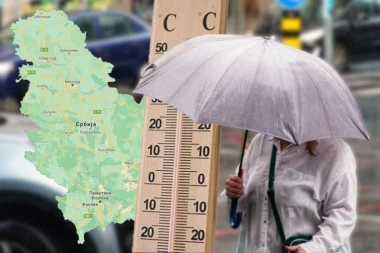 PRED NAMA DRASTIČAN PAD TEMPERATURE! RHMZ popalio alarme, od vikenda SMRZAVANJE! Širom Srbije kiša, pljuskovi i olujna košava!