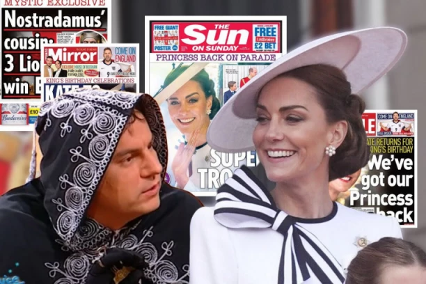 MILAN TAROT OSVANUO NA NASLOVNICI BRITANSKIH MEDIJA! Umesto Kejt Midlton, njegovo "predviđanje" UDARNO!