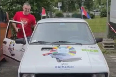 HIT GODINE! Navijač JUGIĆEM stigao na EURO! Srbi dobili OGROMNU PODRŠKU bratskog NARODA! (VIDEO)