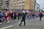 NAVIJAČI SRBIJE U KORTEU KRENULI KA STADIONU! Velike mere obezbeđenja! (FOTO+VIDEO)