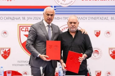 VAŽAN UGOVOR ZA JOŠ JAČE BRATSTVO! Zvezda i Olimpijakos potpisali memorandum o SARADNJI!
