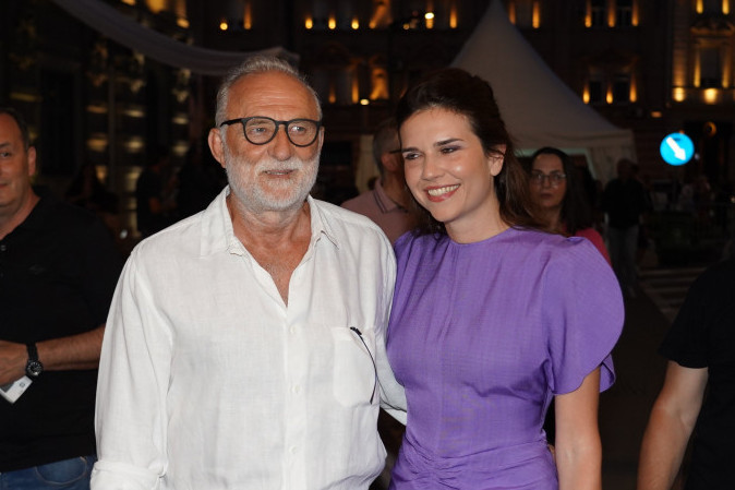 Lazar Ristovski sa devojkom