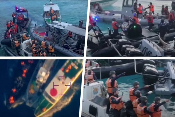 OPŠTI HAOS, SEVALE SEKIRE I NOŽEVI! Brutalan obračun na moru, čovek ostao bez dela tela (VIDEO)