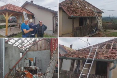 TUŽNE SCENE U OSEČINI: Danas sabiranje ogromne štete nakon nevremena, čeka se pomoć države (FOTO)