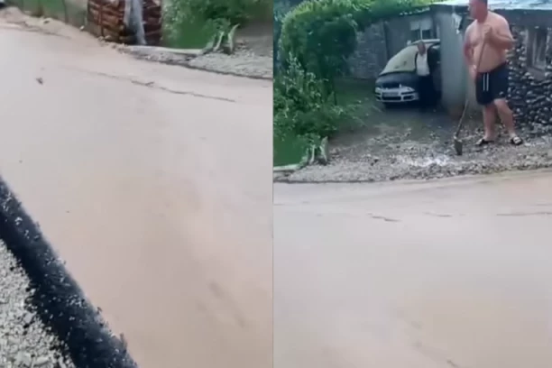 POPLAVA U PRIJEPOLJU: Uništeni usevi, automobili, pojavilo se i klizište (VIDEO)