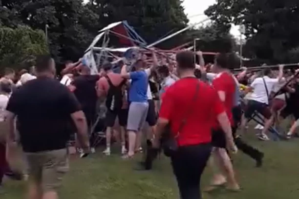 UHAPŠEN VLASNIK RINGIŠPILA: Poznato stanje povređene dece, evo kako se SRUŠIO (VIDEO)