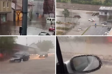 KRUŠEVAC POD VODOM! Nevreme urnisalo grad! LJUDI SPASAVALI ŽIVE GLAVE, VATROGASCI IH IZVLAČILI! (VIDEO)