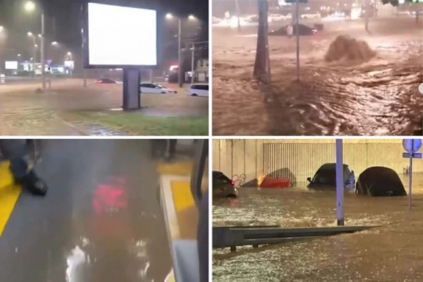 IZ AUTOMOBILA IZVLAČILI LJUDE, AUTOKOMANDA BILA POTOPLJENA! Strašno nevreme napravilo haos u Beogradu - scene APOKALIPTIČNE! (FOTO, VIDEO)