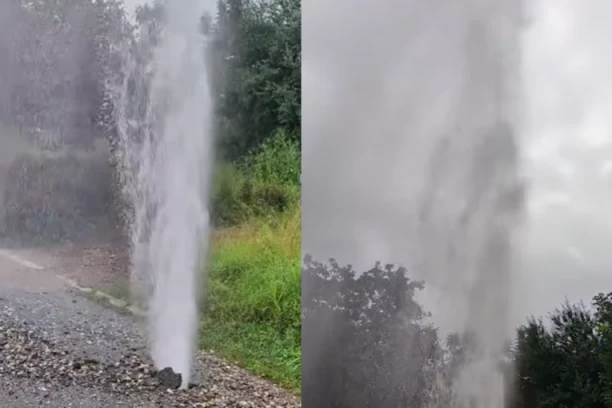 NAKON NEVREMENA U BEOGRADU PUSTOŠ I LOM, A PONEGDE I GEJZIR! Neverovatan prizor u Kaluđerici, građani se pitaju šta je sledeće nakon sinoćnje poplave... (VIDEO)