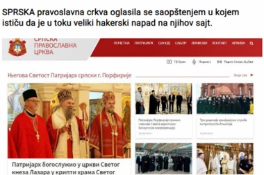 VELIKI HAKERSKI NAPAD NA SAJT SRPSKE PRAVOSLAVNE CRKVE: Mnogo je snažniji i dolazi sa više strana, informisani su nadležni organi!