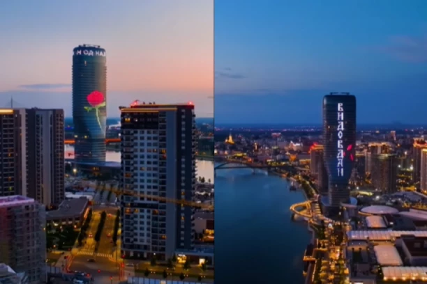 VELIČANSTVEN PRIZOR NA KULI BEOGRAD! Zasijala posebnim sjajem u čast Vidovdana - CELOM SVETU POSLATA JASNA PORUKA! (VIDEO)