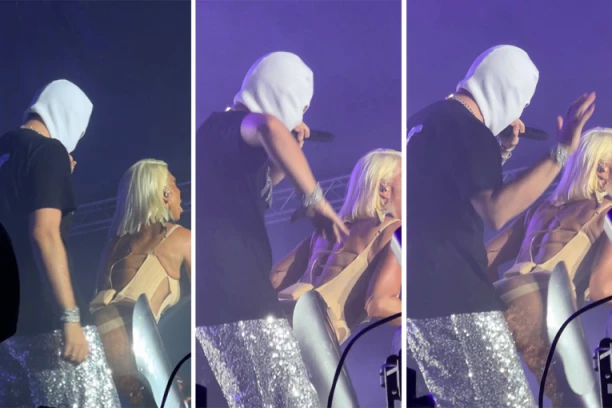 REPER LUPAO KARLEUŠU PO ZADNJICI! Isplivao intiman snimak: Devito ZGRABIO pevačicu, ona mu odigrala PRLJAVI PLES! (VIDEO)