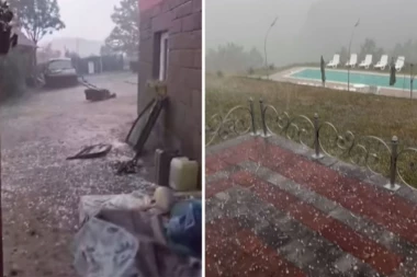 STRAŠNO NEVREME POGODILO SRBIJU: Grad tuče sve pred sobom, OVI DELOVI ZEMLJE na NAJJAČEM UDARU! (FOTO, VIDEO)