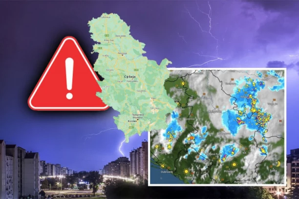 OVAKO ĆE SE TOKOM VEČERI KRETATI NEVREME: U ovim delovima očekuju se najintenzivniji pljuskovi!