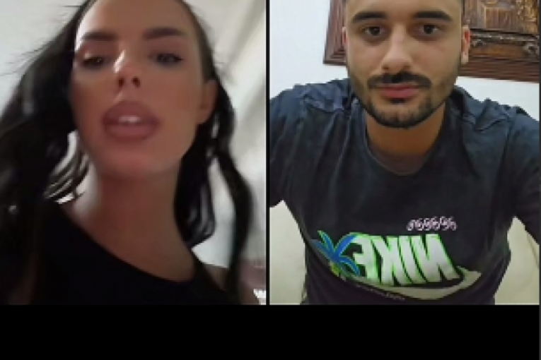 Anita Stanojlović i Pablo na TikTok lajvu