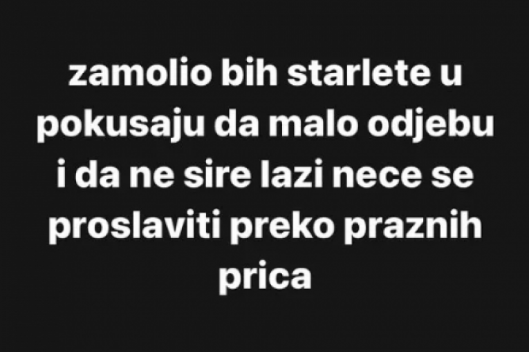 Pljugica odgovorio Slađi Lazić na Instagramu