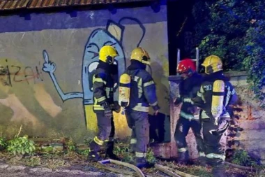 JEZIVE SCENE IZ BOLEČA! Požar zahvatio kuću - vatrogasci pokušavaju da se probiju kako bi zaustavili širenje! (FOTO)