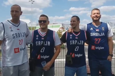 KAKVA PODRŠKA ZA NAŠE KOŠARKAŠE! Brat Dejana Davidovca stigao u Lil da ga bodri (FOTO)