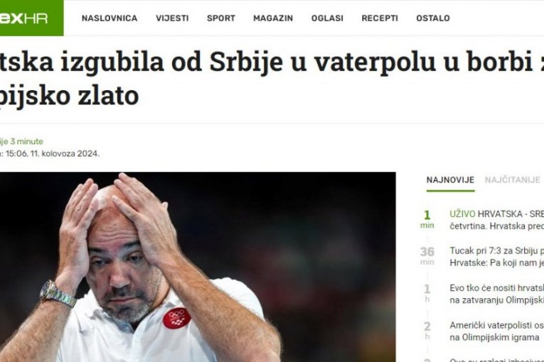 Finale OI 2024: Srbija - Hrvatska 13:11