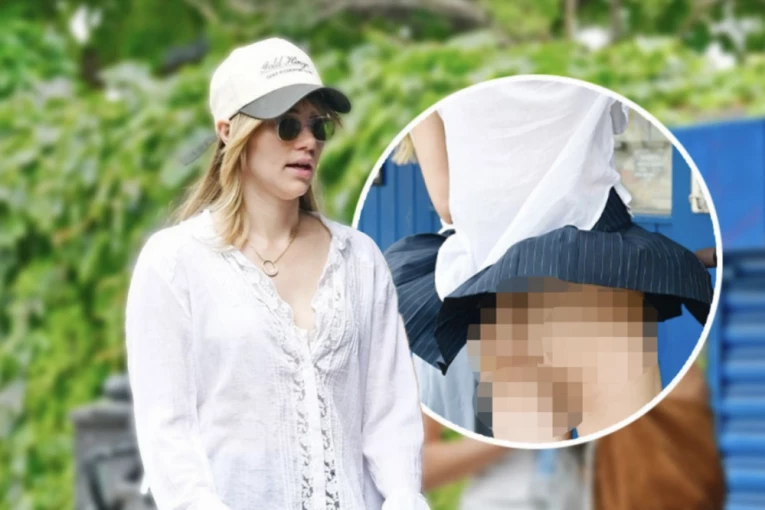 SLAVNOJ PEVAČICI SEVNULA ZADNJICA ISPOD ULTRA MINIĆA: Spas od vrućina potražila u mikro suknji