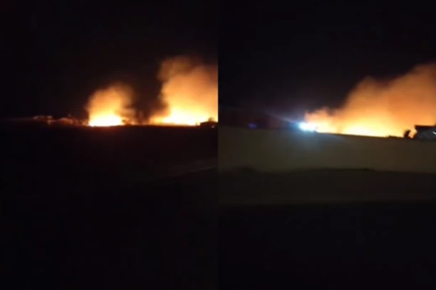 DRAMA U NIŠU! Izbio veliki požar u blizini poznate fabrike! (VIDEO)
