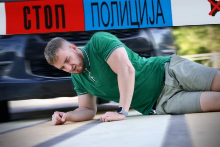 BICIKLISTA OBOREN NA PANČEVAČKOM PUTU: U teškom stanju prevezen u Urgentni