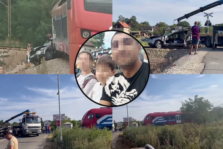 SRCE DA PREPUKNE! Ovo je poslednja fotografija oca sa decom koja su poginula nakon što se taksista zakucao u voz!