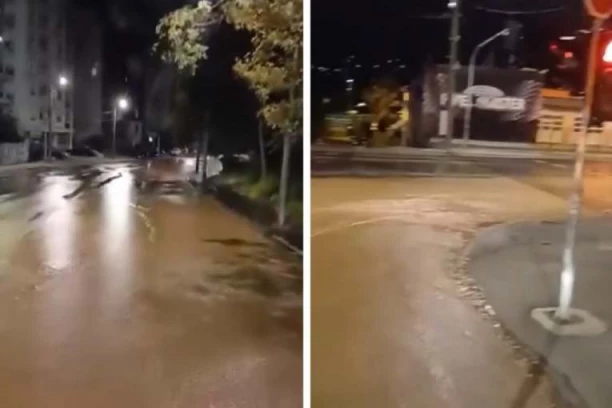 POTOP U GRČIĆA MILENKA: Cela ulica pod vodom, evo šta se dogodilo (VIDEO)