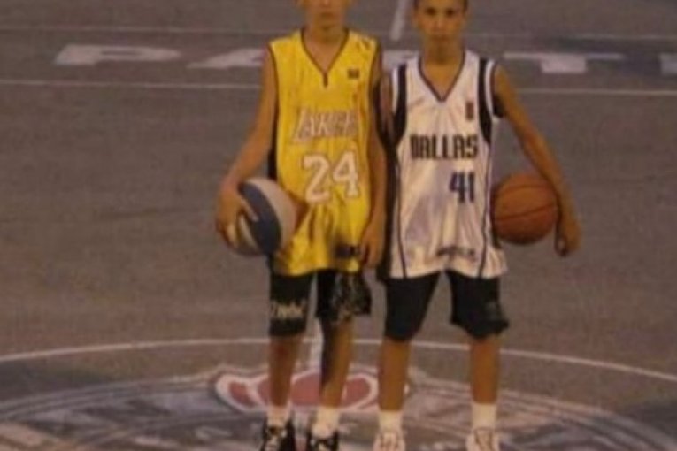 Pokuševski na terenima KK Partizan na Kalemegdanu