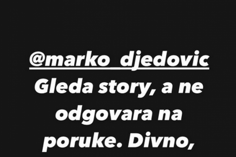 Saška Karan napala Marka Đedovića