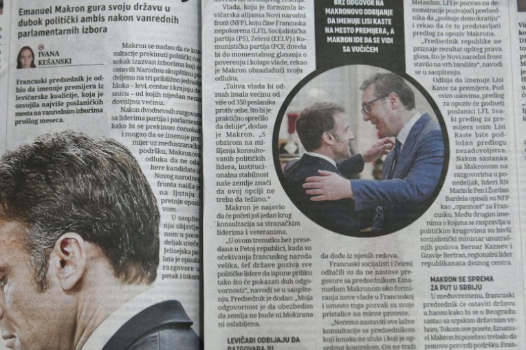 Napad na Emanuela Makrona zbog dolaska u Srbiju