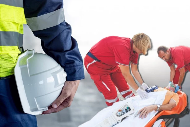 RADNIK PAO SA VISINE, BEZ SVESTI PREVEZEN U BOLNICU! Stravična nesreća u Beogradu!