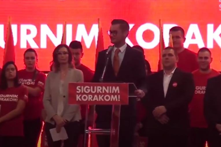 Moamer Kasumović na predizbornom mitingu