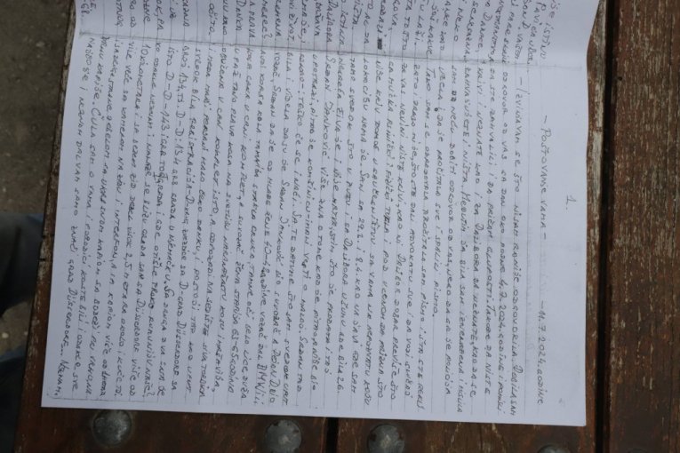 Pismo koje nam je pokazao Dragijević!