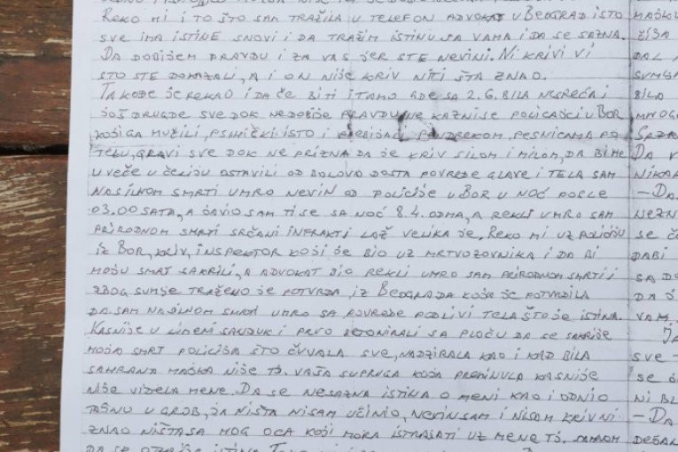 Pismo koje nam je pokazao Dragijević!