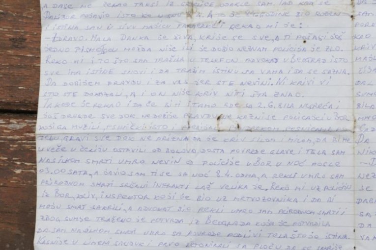 Pismo koje nam je pokazao Dragijević!