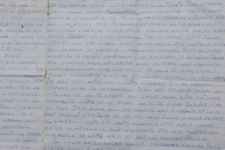 Pismo koje nam je pokazao Dragijević!