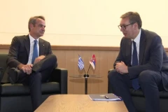 VUČIĆ SE SASTAO S MICOTAKISOM U TIVTU! Predsedniku predstoje važni razgovori na Samitu EU - zapadni Balkan!