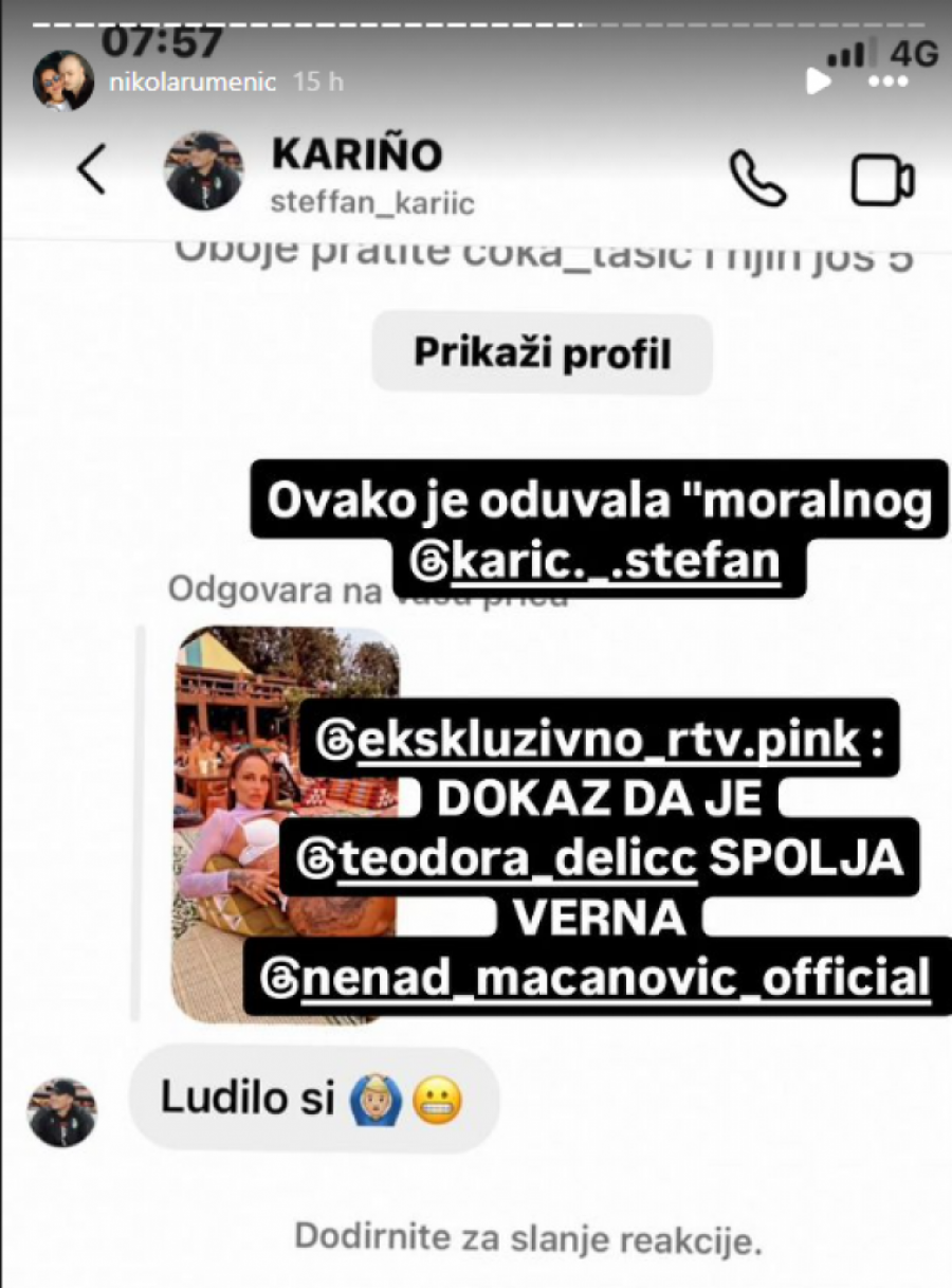 Stefan Karić i Teodora Delić prepiske