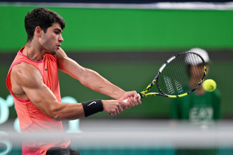 Alkaraz u toku meča